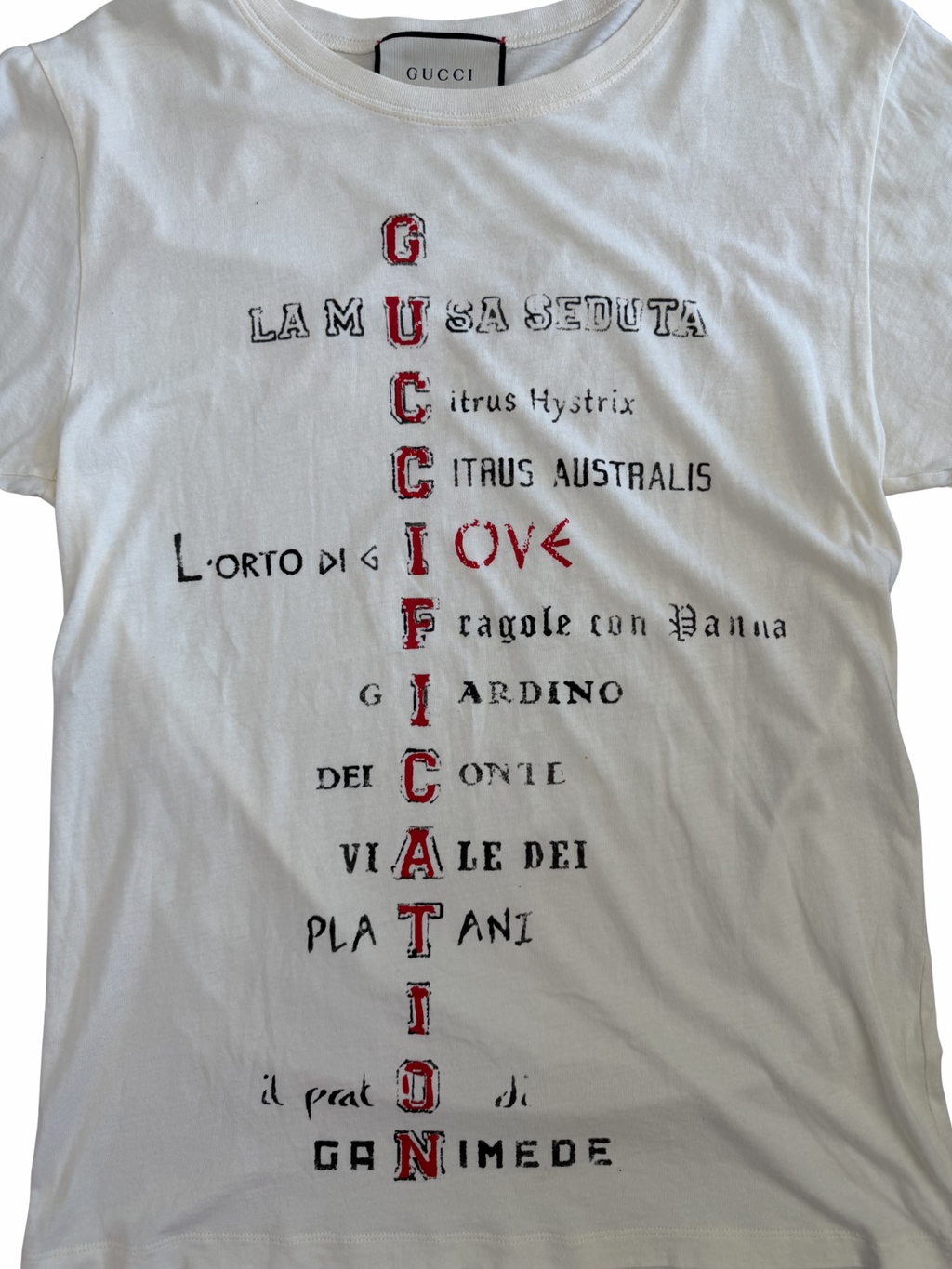 Gucci Guccification Script T Shirt