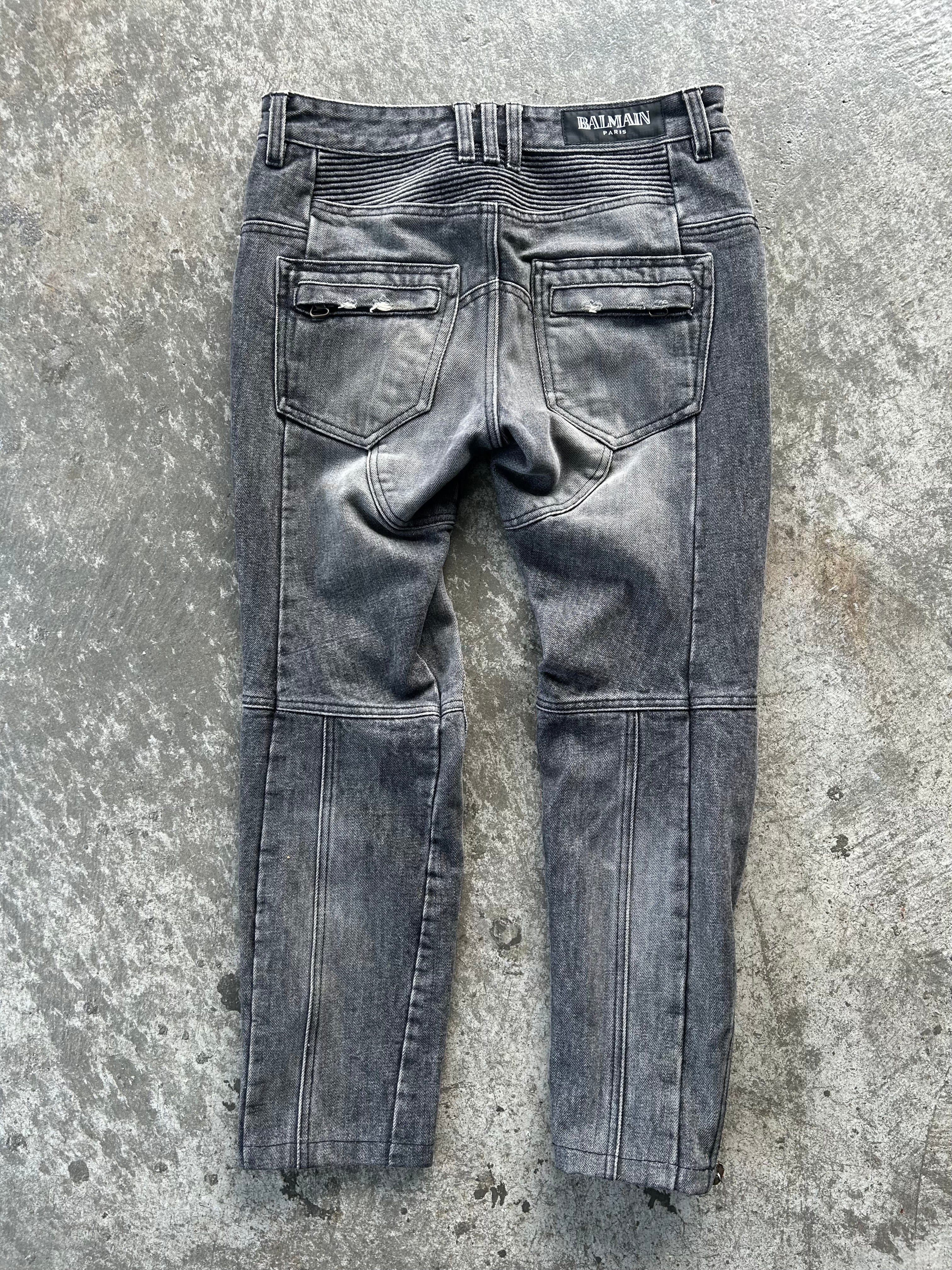 Balmain Homme AW10 Heavy Biker Jeans