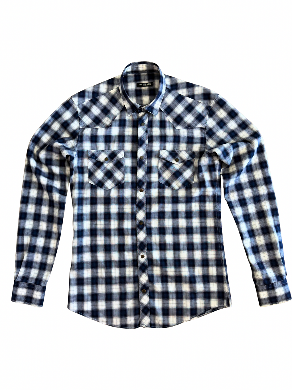 Balmain Homme SS10 Plaid Flannel Shirt