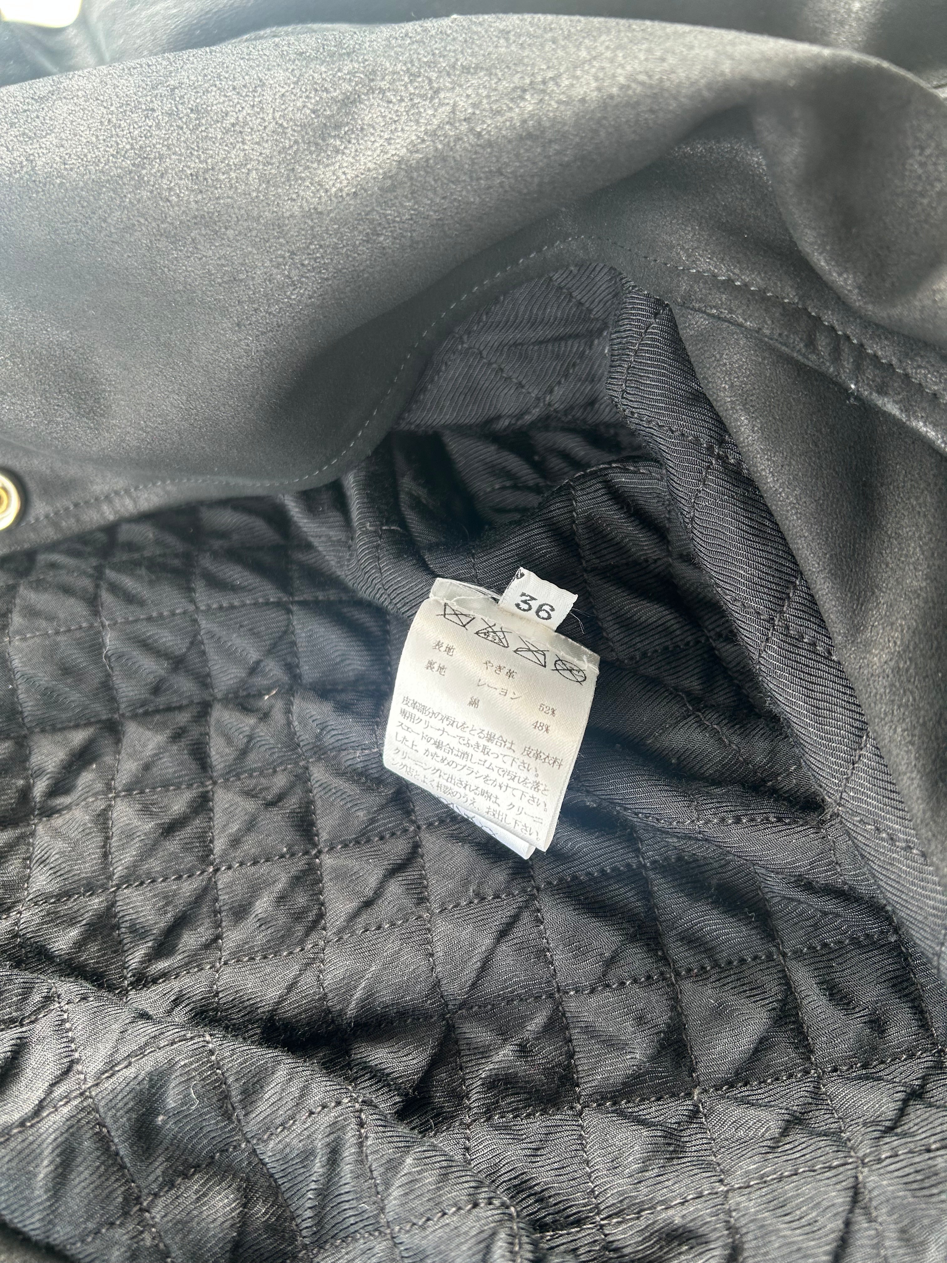 Balmain AW09 Leather Double Belted 10 Zip Jacket