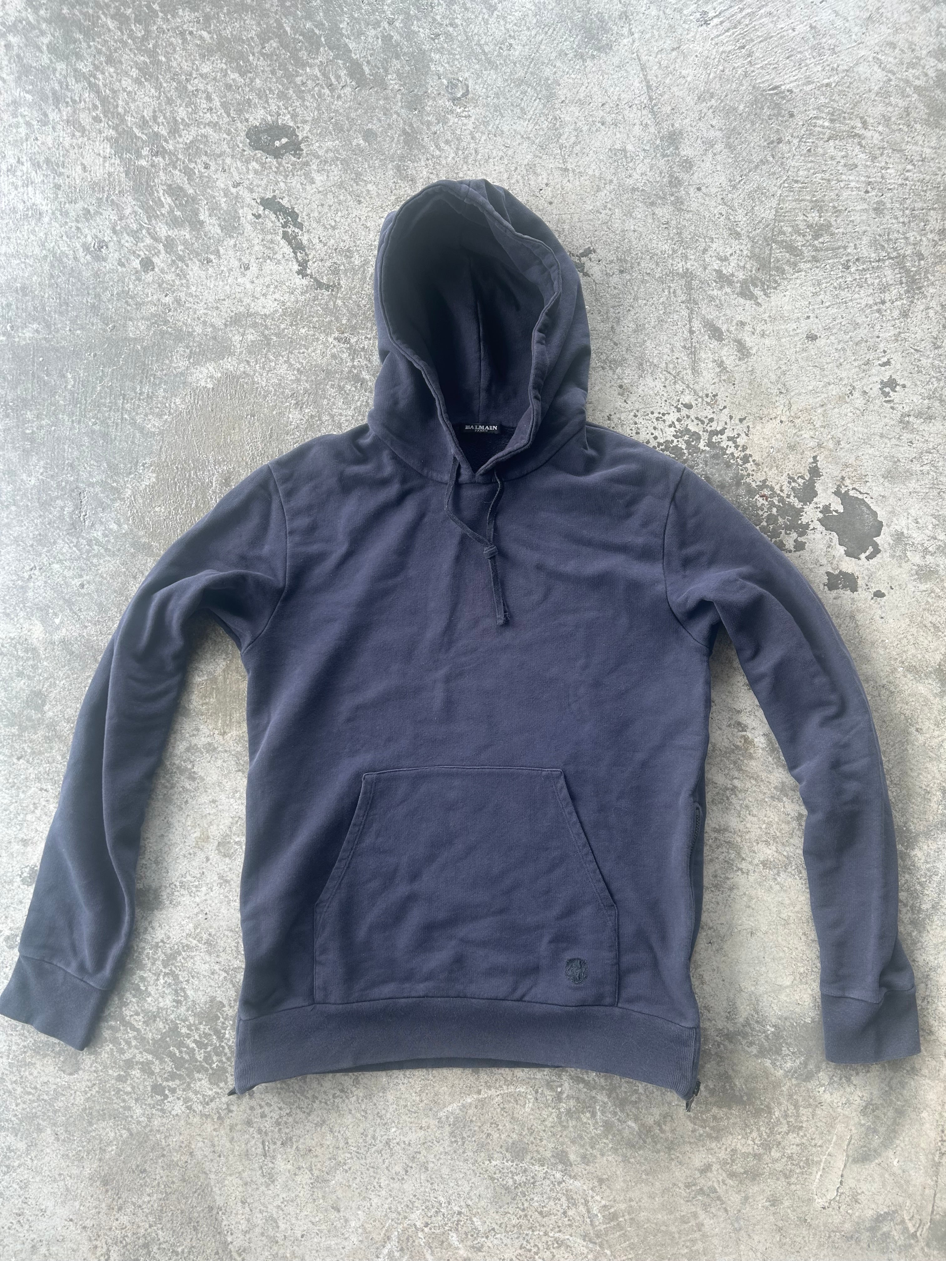 Balmain Homme SS11 Black Biker Hoodie