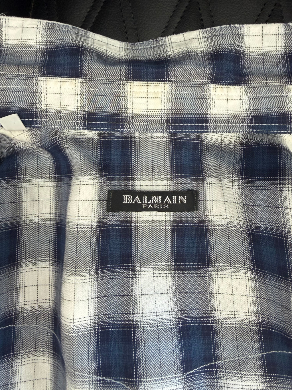 Balmain Homme SS10 Plaid Flannel Shirt
