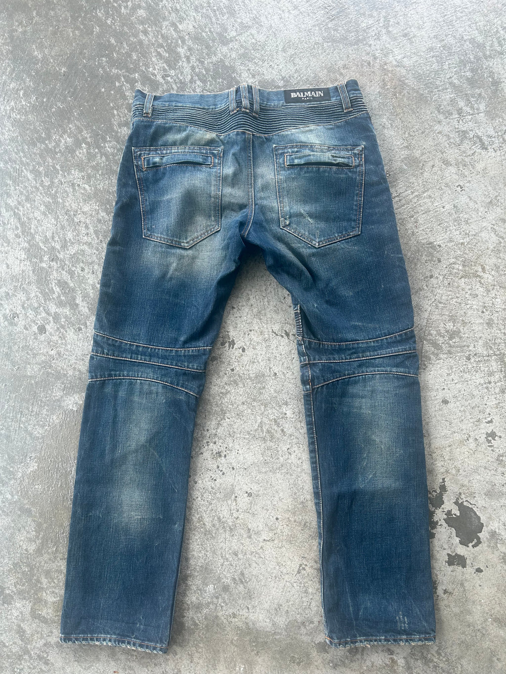 Balmain Homme AW11 Indigo Biker Jeans