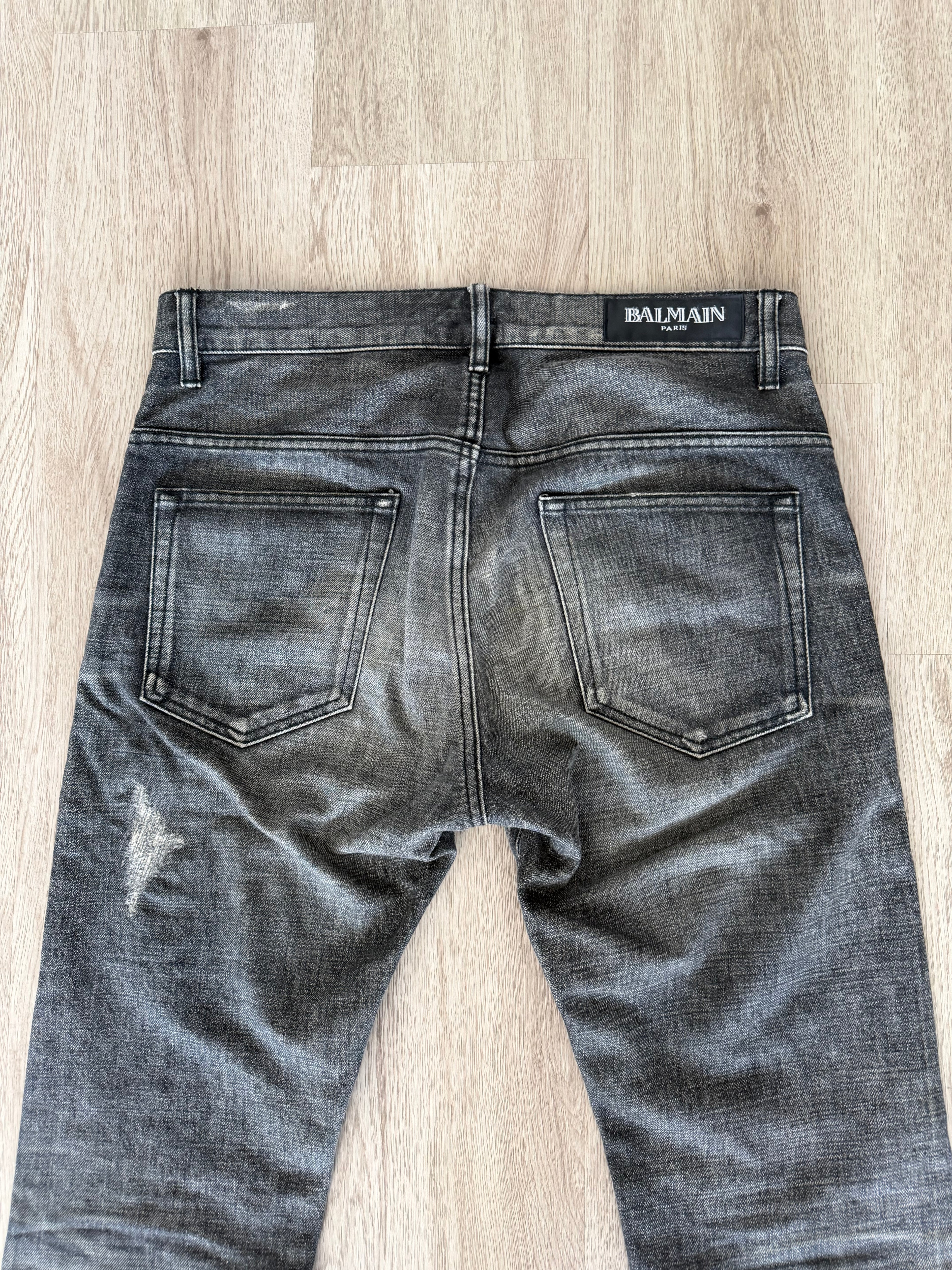 Balmain Homme AW13 Faded Jeans