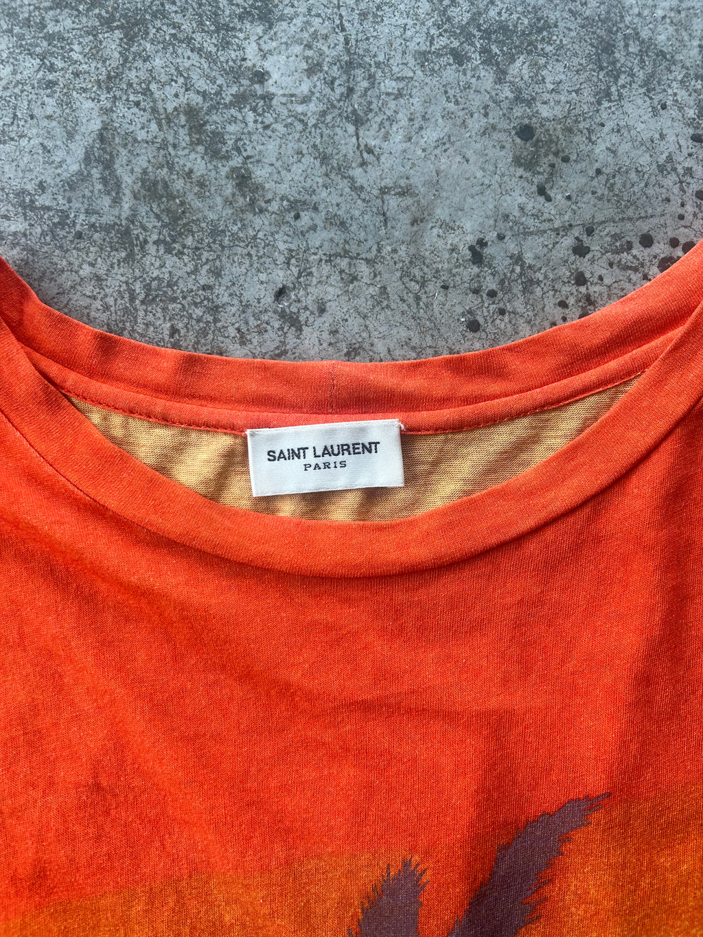 Saint Laurent Paris SS16 ‘ Surf Sounds ’ Palm Tree T Shirt