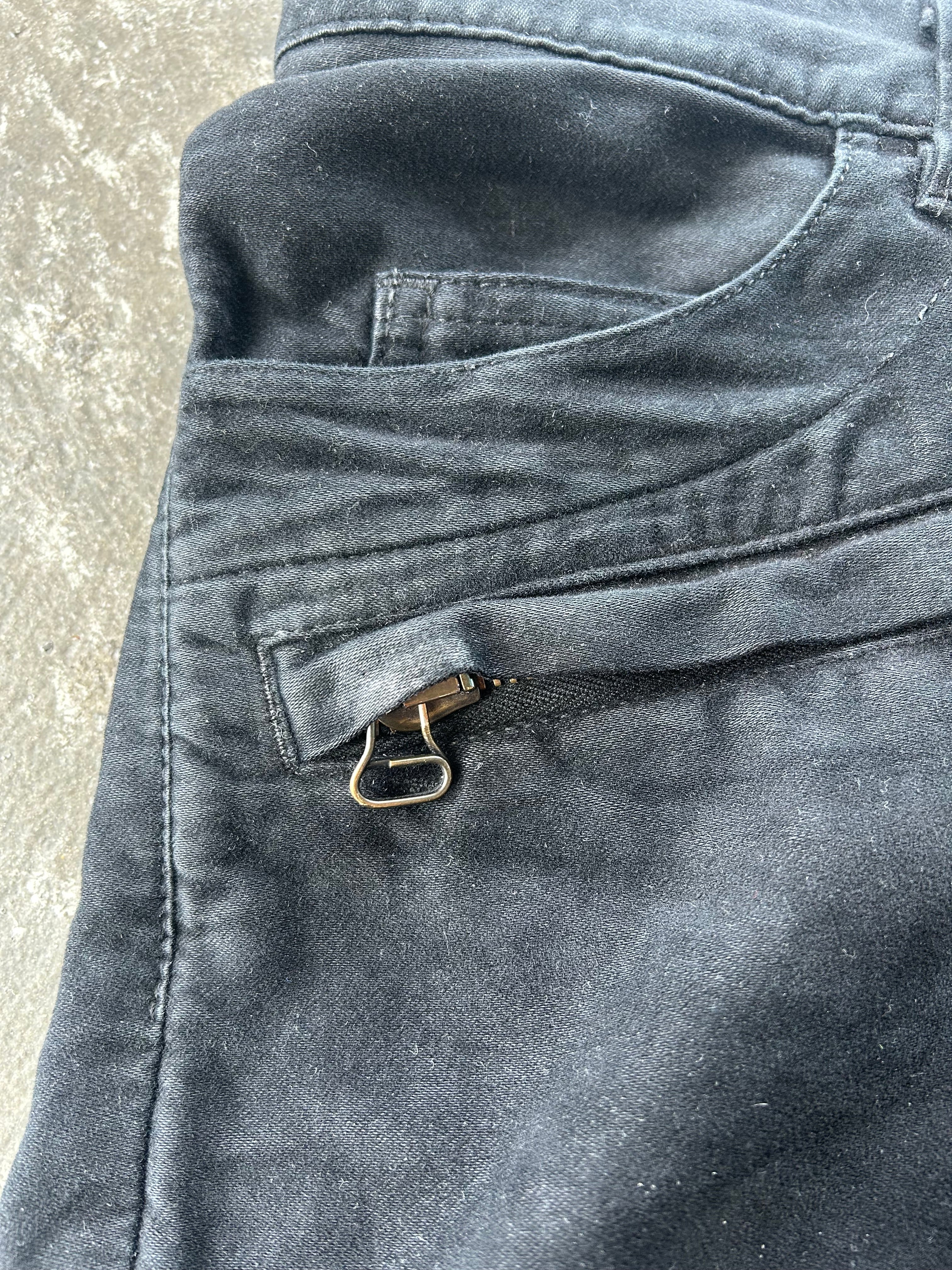 Balmain Homme AW09 Black Biker Jeans