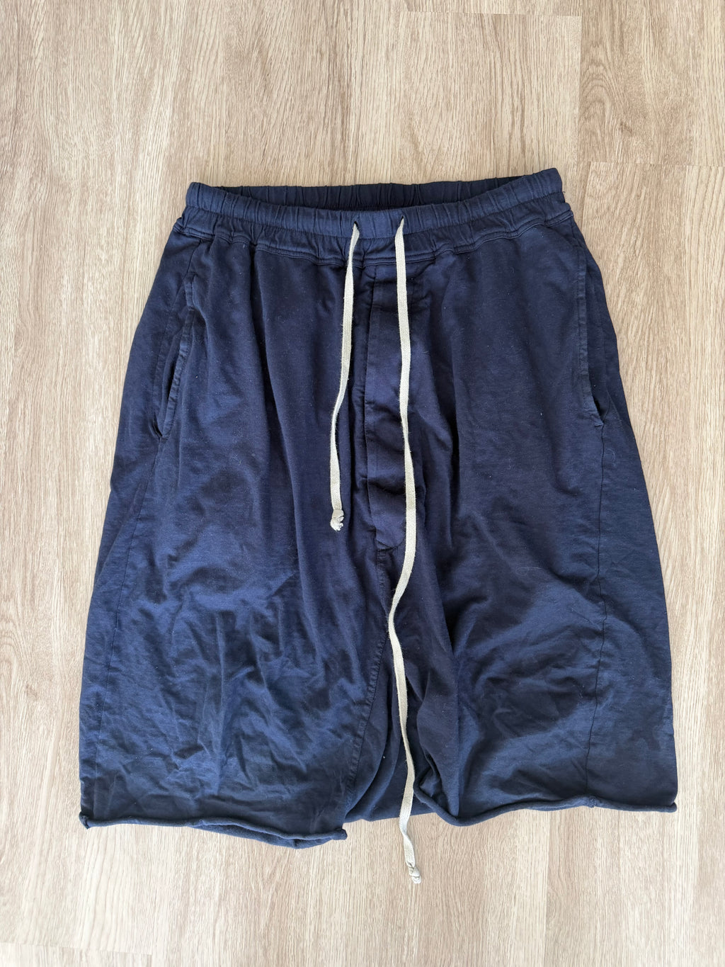 Rick Owen’s DRKSHDW SS21 Indigo Pod Shorts