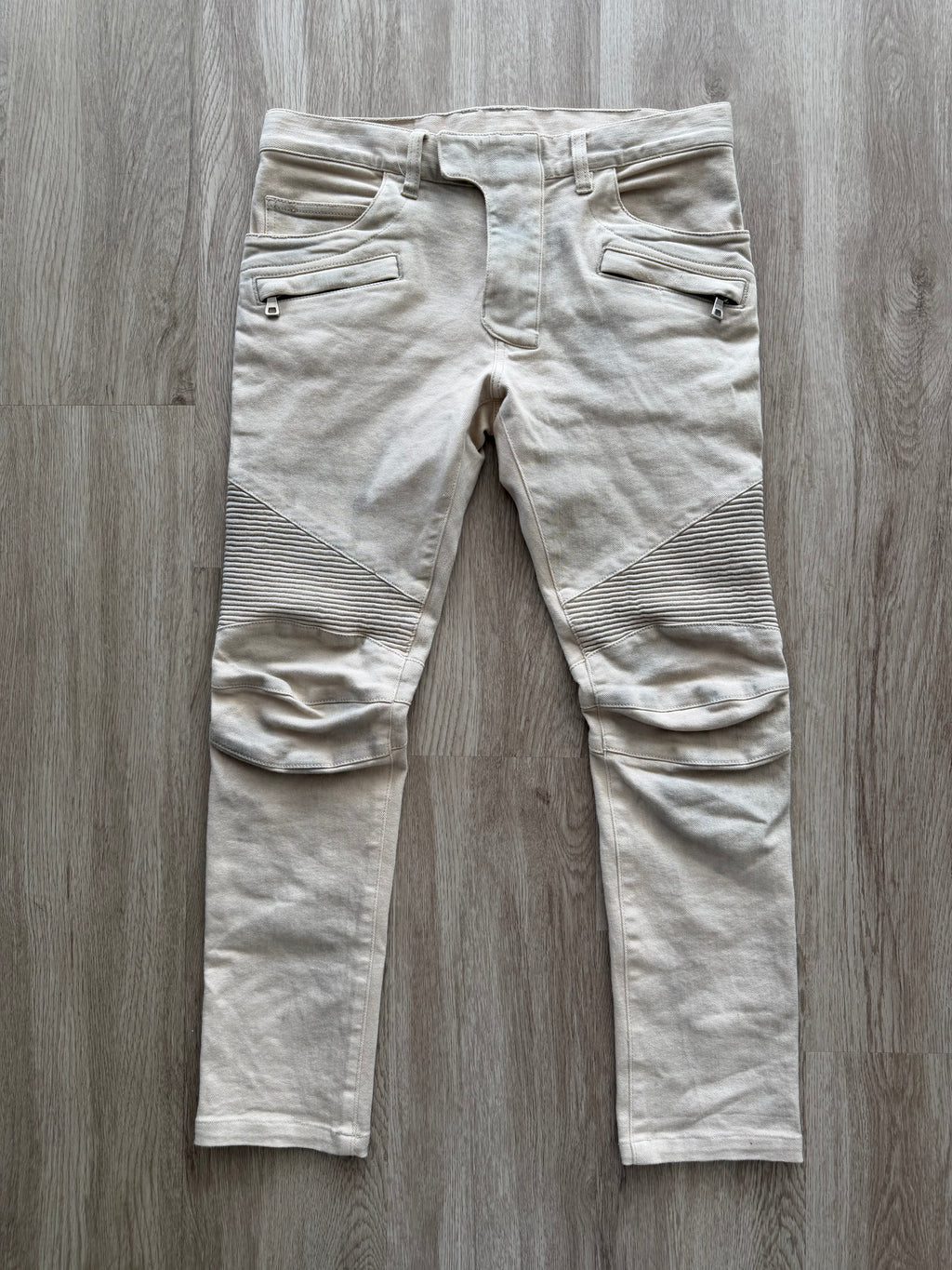 Balmain Homme AW12 Dirty Beige Bikers