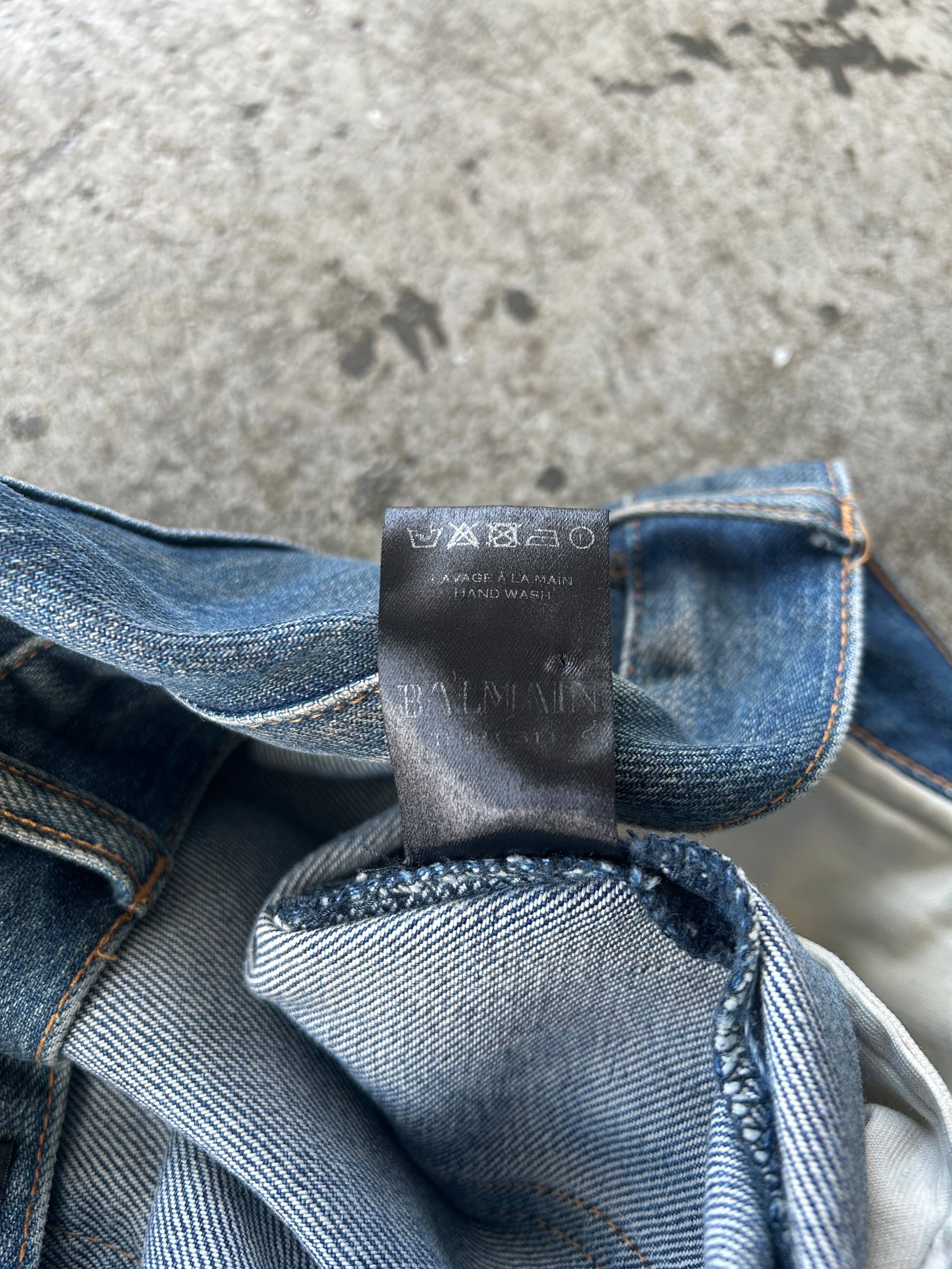 Balmain Homme SS13 Dirty Wash Denim