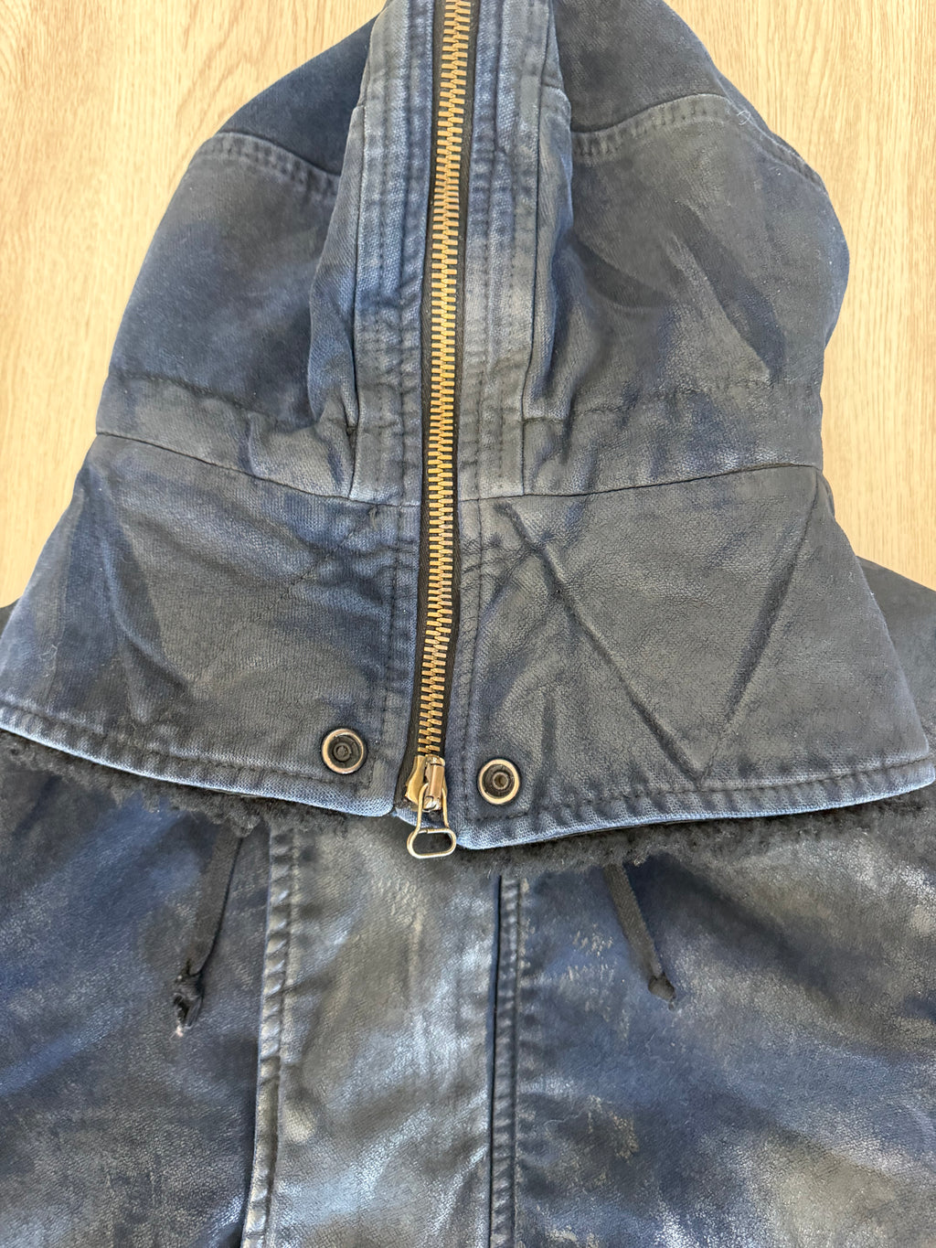 Balmain Homme AW10 Waxed Lambskin Shearling N2B Bomber Jacket